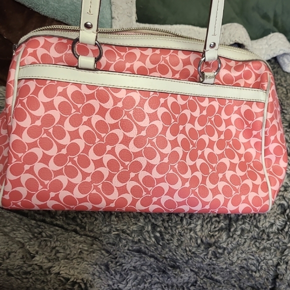 Coach Pink and Cream Tote Bag - Picture 10 of 12